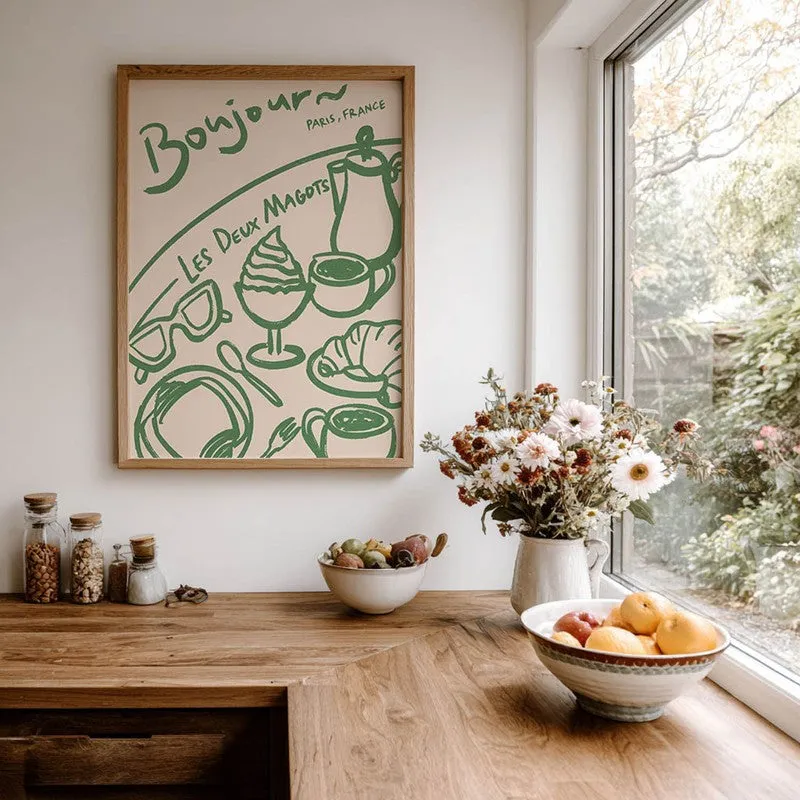 AbstraGreen Archival Canvas Wall Art - Brown media 7
