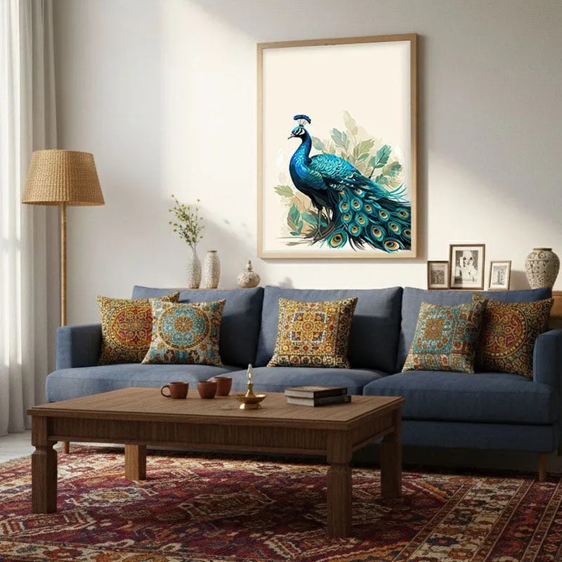 Mayura Lush Archival Paper Wall Art - Natural Brown Frame media 4