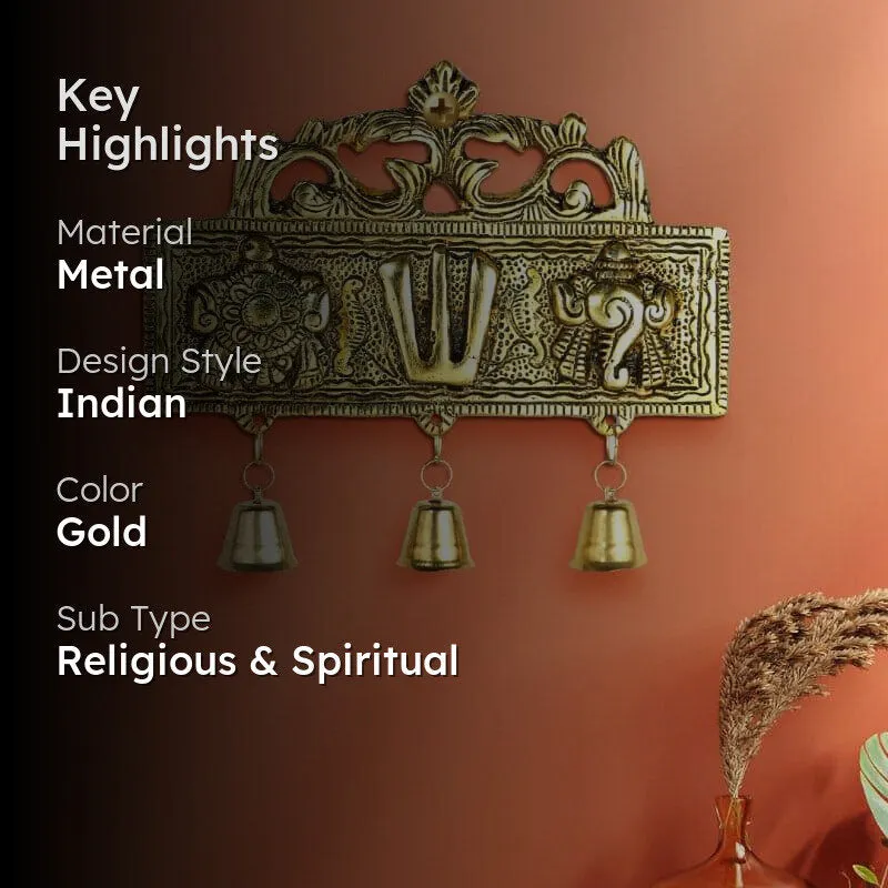 Tirupati Shankh Chakra Metal Wall Accent media 2