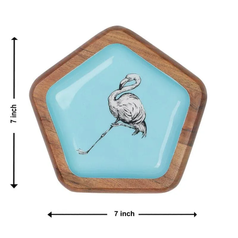 Flamingo Wooden Platter media 4