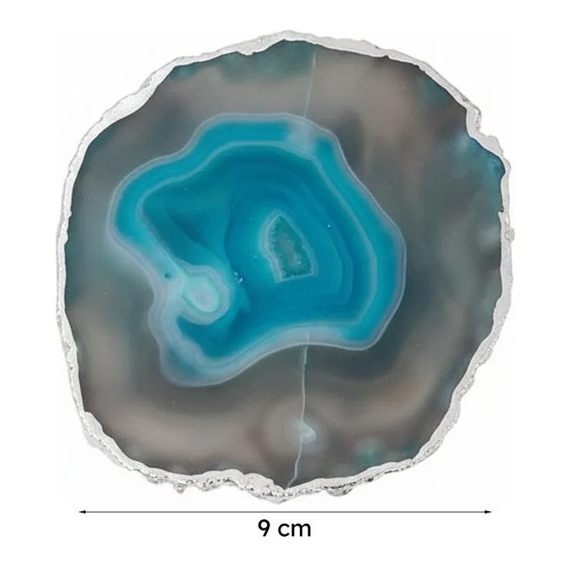 Vesto Brazilian Agate Coaster (Turquoise) - Set Of Two media 7