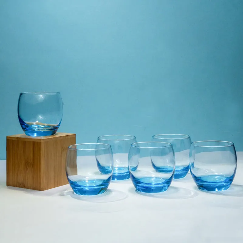 Luminarc Salto Whiskey Glass (320 mL/Blue) - Set Of Six media 1