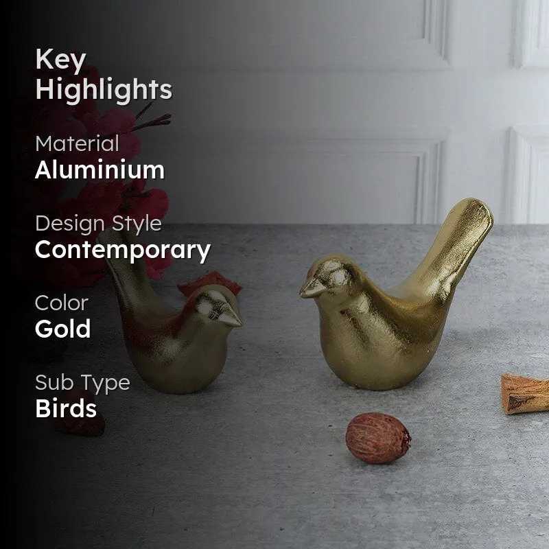 Twilight Wings Aluminium Showpiece - Set Of Two media 2
