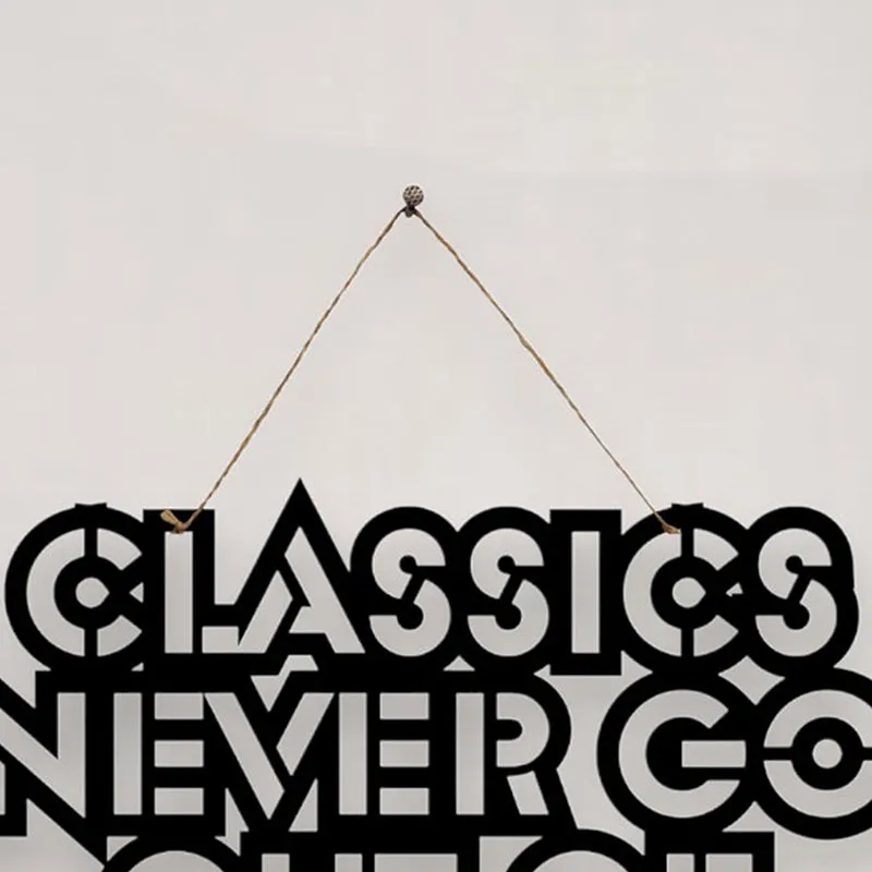 Classics Never Go Out Of Style Mild Steel Wall Accent media 4