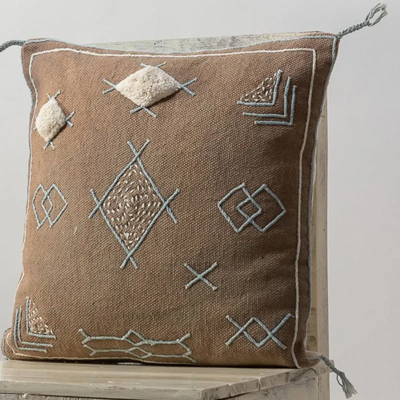 Glyph IV Embroidered Cushion Cover media 3