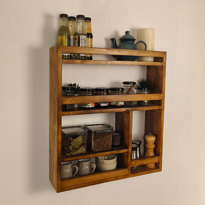 Tribeka Wooden Kitchen Storage Rack media 5