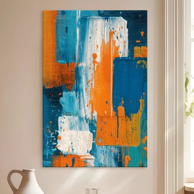Easel Modern Texture Canvas Wall Art media 4