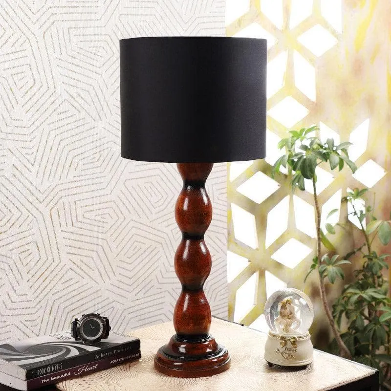 Braide Winde Fabric Table Lamp - Black,Brown media 3