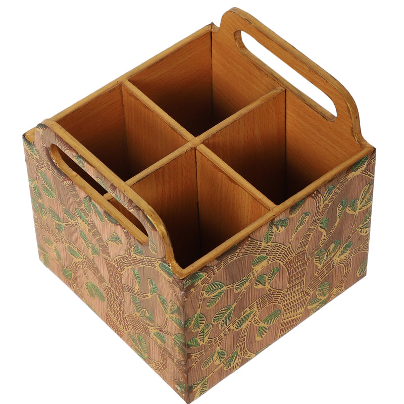 Sona Patta Four-Compartment Cutlery Stand media 5