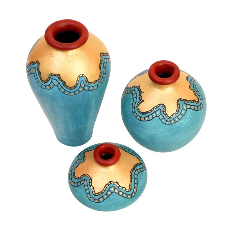 Rianna Terracotta Vase - Three Piece Set media 5