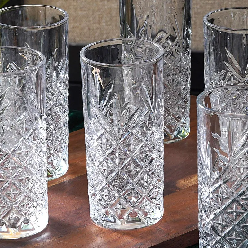 Prism Pour Drinking Glass (350 mL) - Set Of Four media 7
