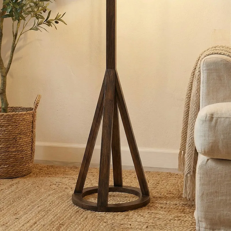 WarmHue Wooden Floor Lamp - Brown media 4