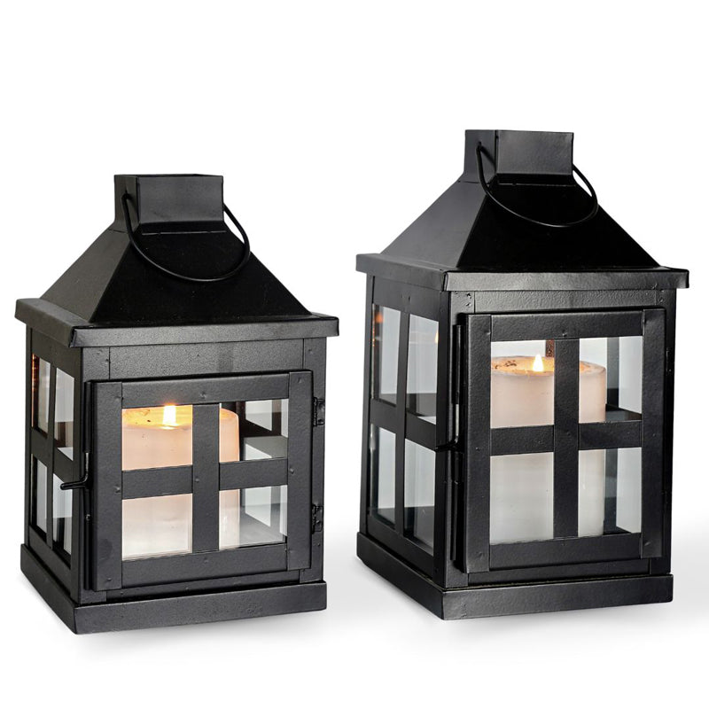 Dukio Lantern Tealight Candle Holder (Black) - Set Of Two media 3