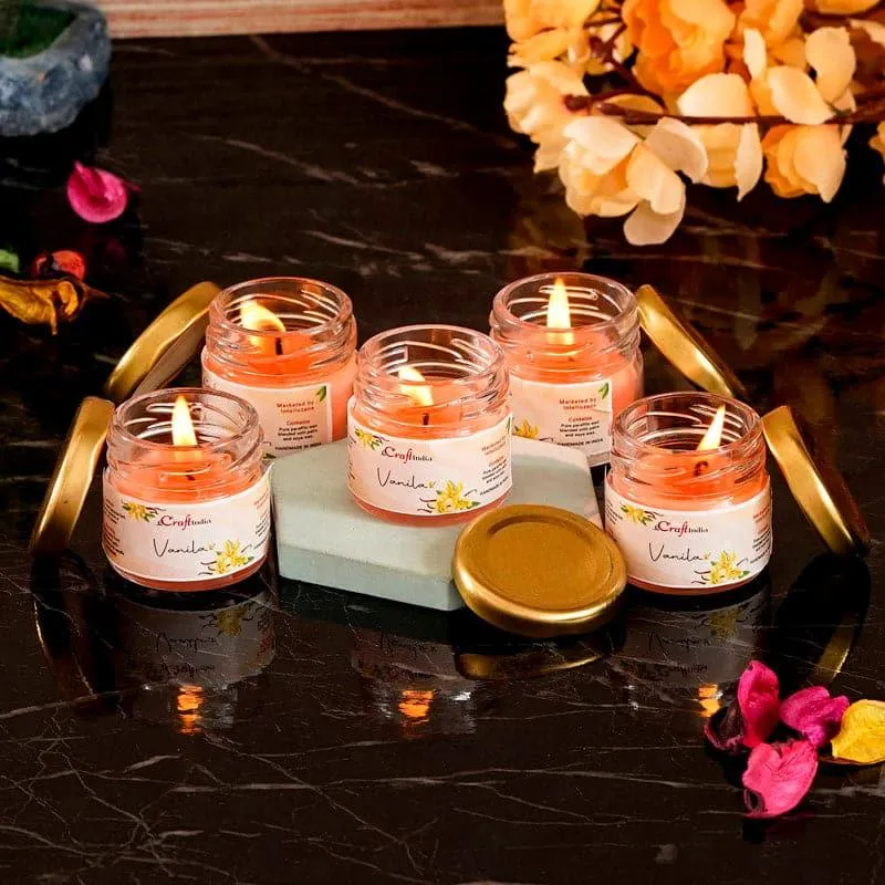 Vespera Vanilla Scented Candle - Set Of Five media 3