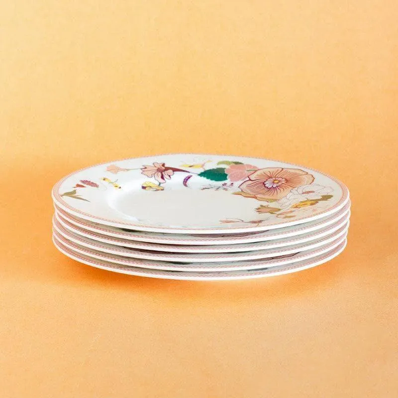 Garden Of Eden Fine China Ceramic Quarter Plate - Set Of Six media 4