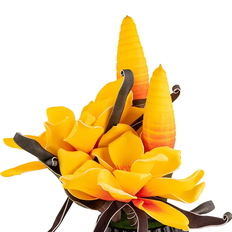 AarviDecor Golden Aura Foam Artificial Flowers media 6