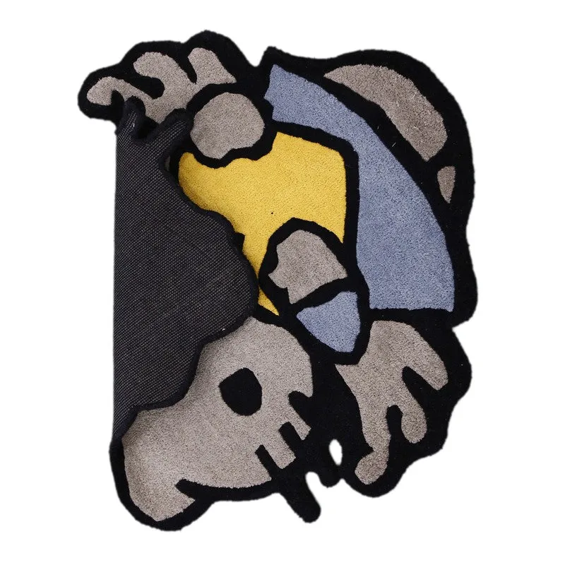 Hello Kitty Wool Carpet - Grey,Yellow media 5