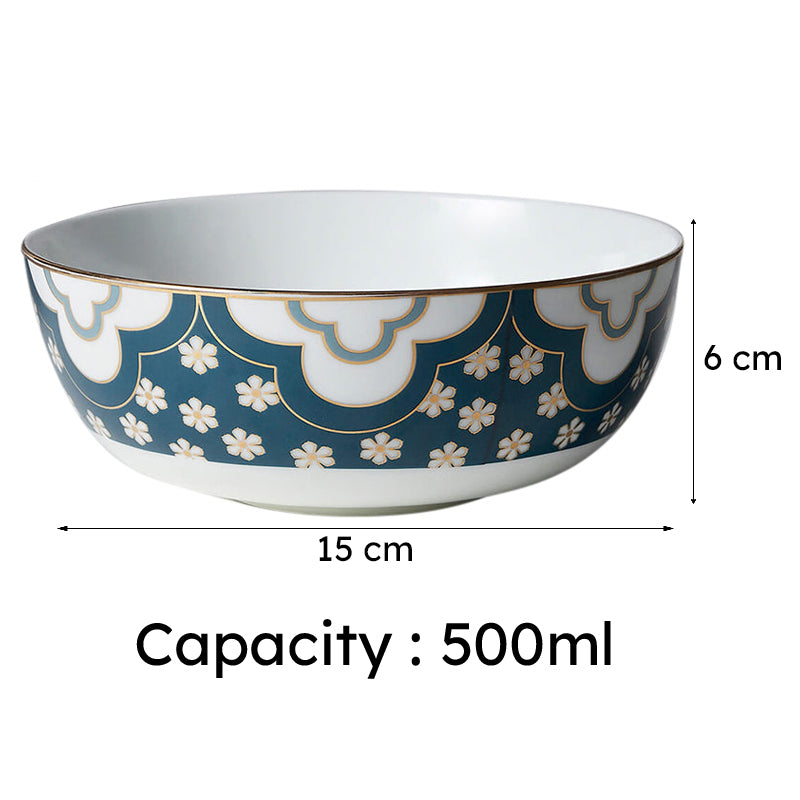 India Circus Blanche Bone China Serving Bowl - 500 mL media 6
