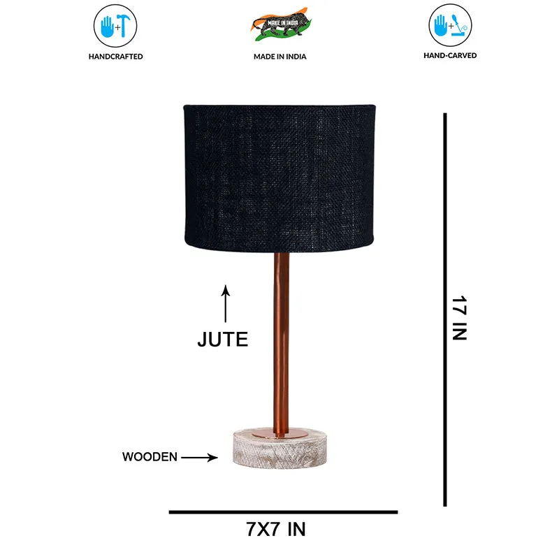 Sienna I Rodin Wooden Table Lamp - Black,Copper,White media 7