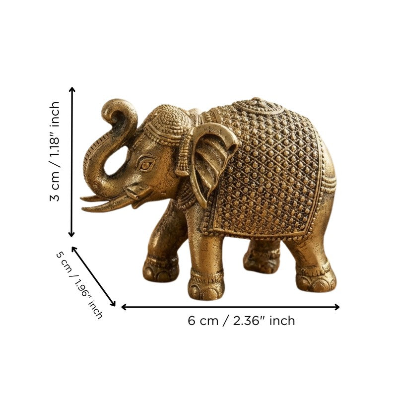 Gajraj Brass Showpiece - Set of Two media 5