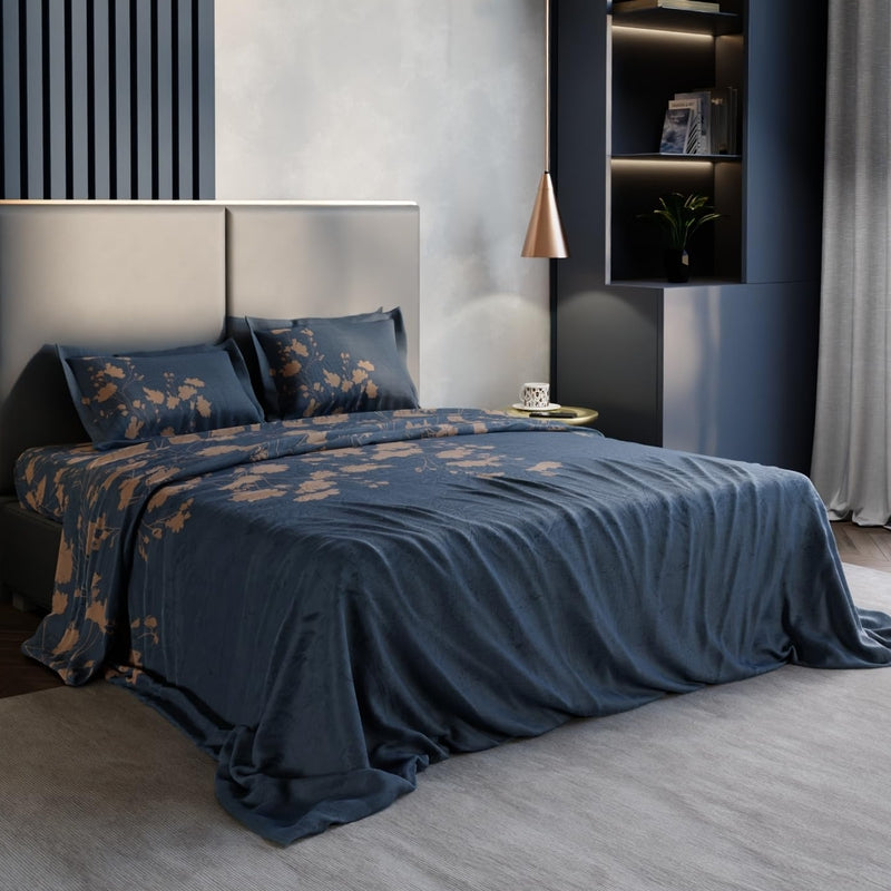 Seine Shade Pure Cotton Bedsheets - 150 TC