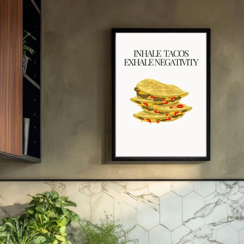 TacoBite Archival Canvas Wall Art - Black media 3