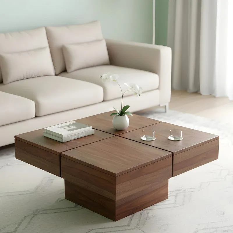 Tervon Sheesham Wooden Center Table - Dark Brown media 3