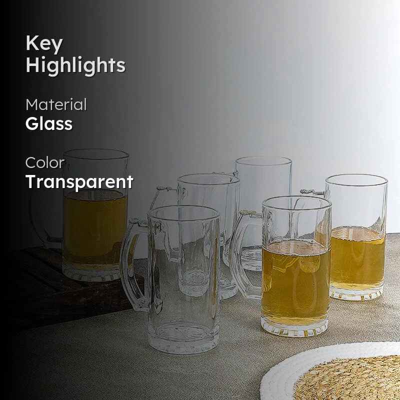 Herio Beer Mug (500 ML) - Set Of Six media 2