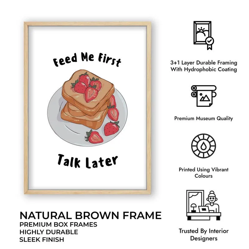 QuotedSandwitch Archival Canvas Wall Art - Brown media 10