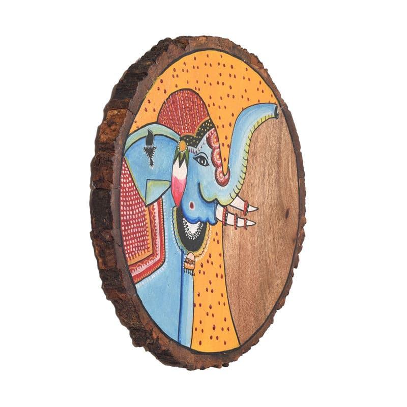 Gajendra Pichhwai Wooden Wall Accent media 4