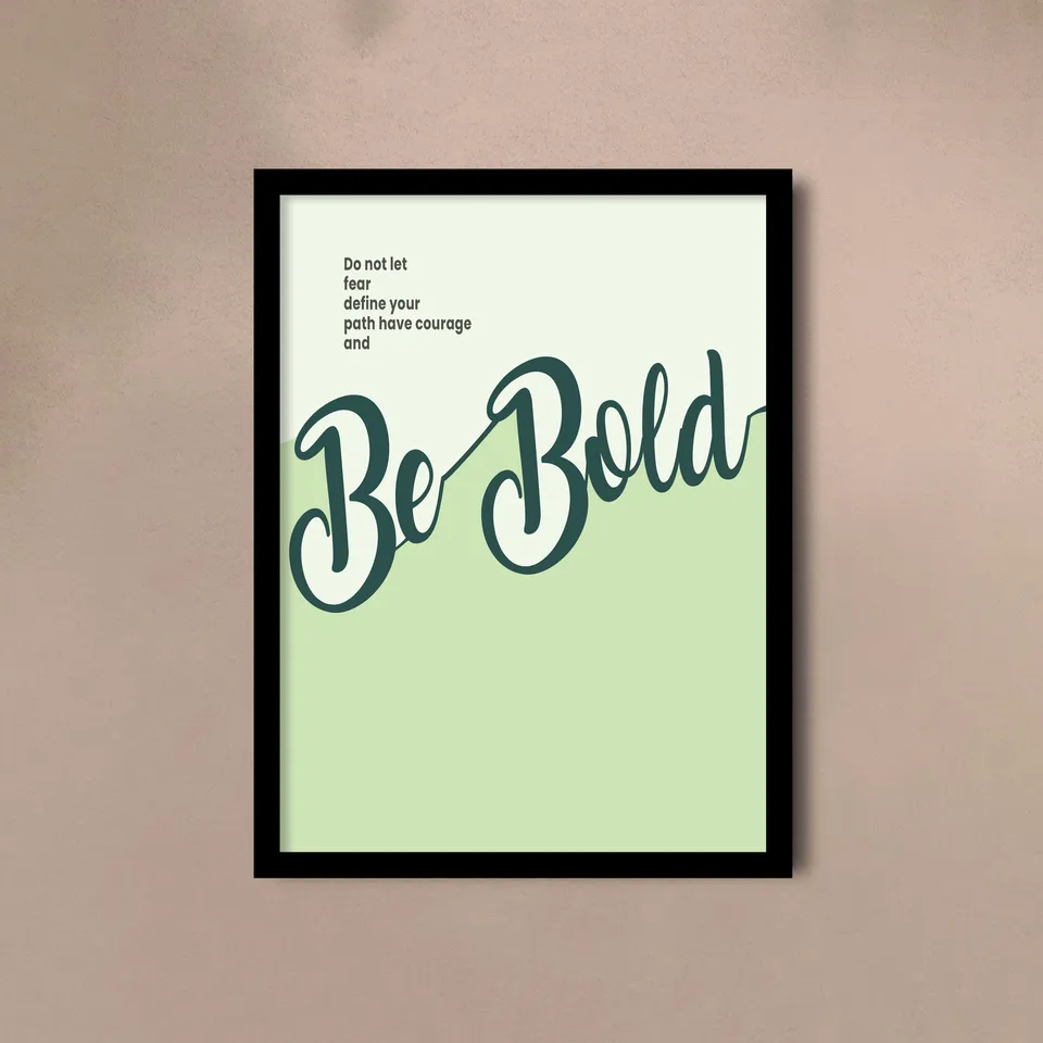 Inspirational Word Wall Painting With Frame - Set Of Four media 9
