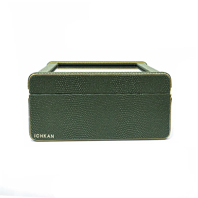 Tisquo II Faux Leather Watch Organizer - Olive Green media 4
