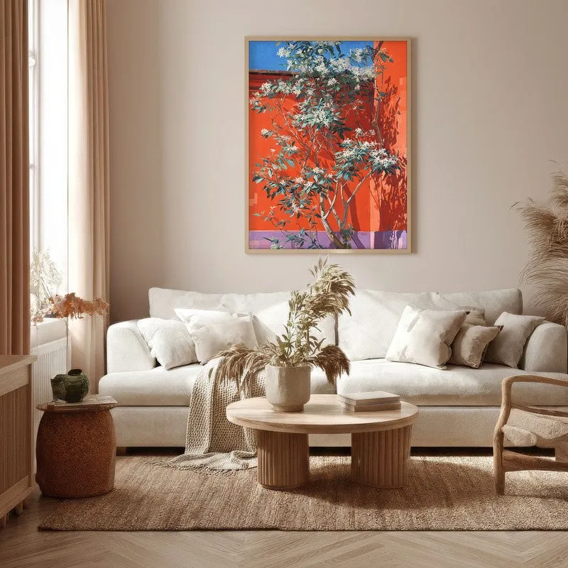 Autumra Canvas Wall Painting With Brown Frame media 5
