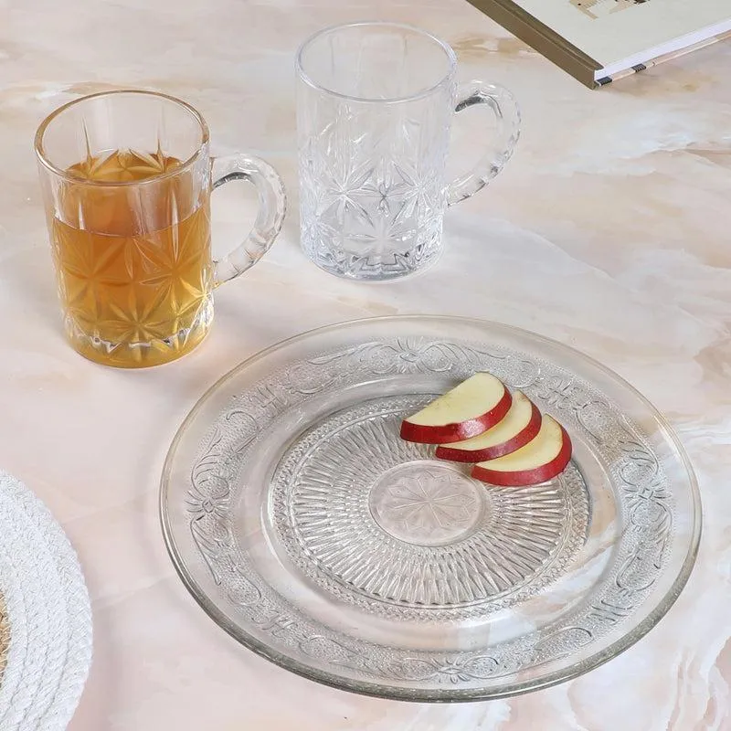 Jayden (450 ML) Beer Glass & Snack Plate Combo - Three Piece Set media 3