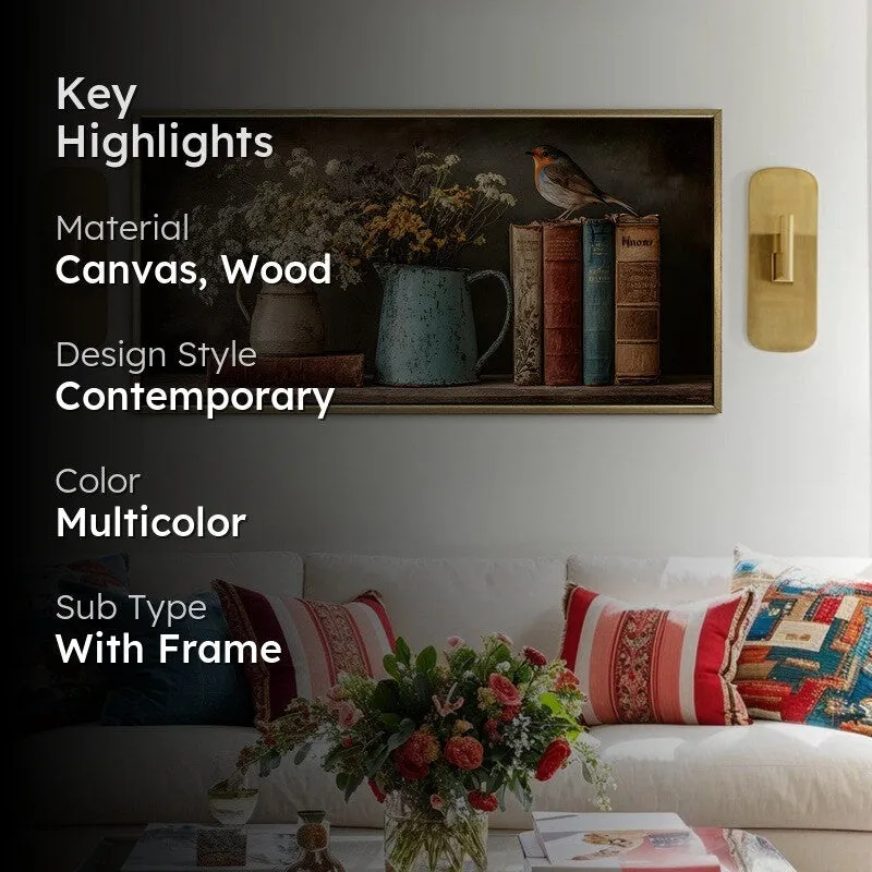 Timeless Perch Canvas Wall Painting With Frame media 2
