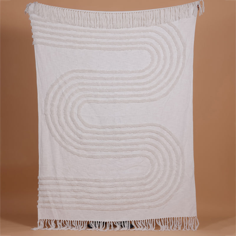 Fringe Field Cotton Throw media 3