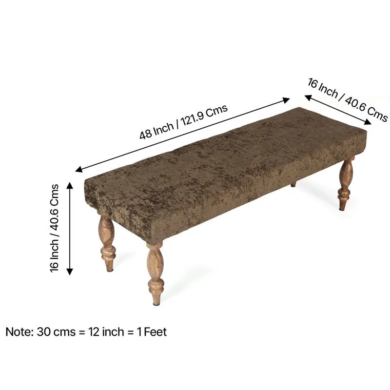 Alvino Sheesham Wooden Bench with Stools (Green) - Three Piece Set media 10