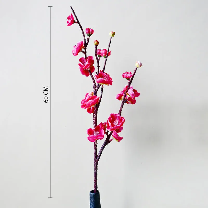 Artificial Plum Blossom Flower Stick media 5