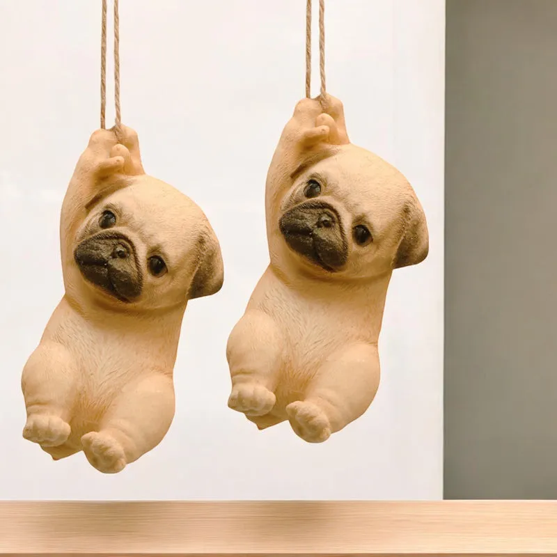 Whimsy Pug Showpiece - Set Of Two media 3