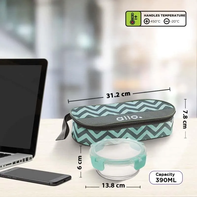 Jonas Lunchbox With Rectangle Chevron Bag (390 ML) - Set Of Two media 7