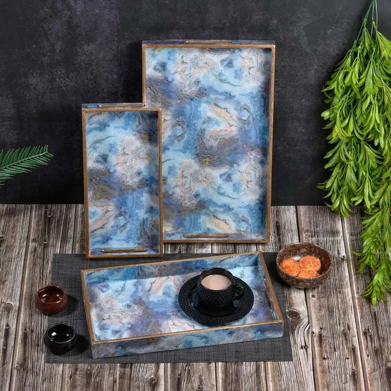 TrayAura Serving Tray - Set of Three media 3