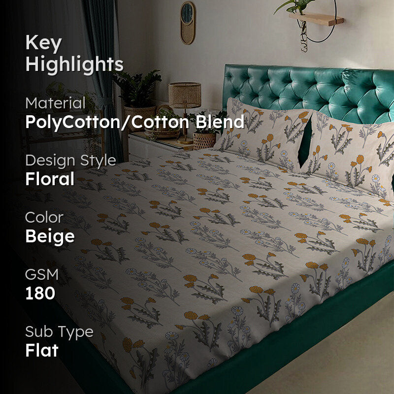 Faynora Bedsheet - 180 GSM media 2