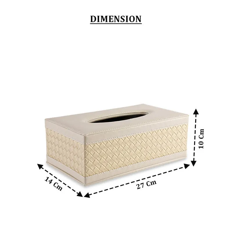 AarviDecor Velvique Faux Leather Tissue Holder media 8