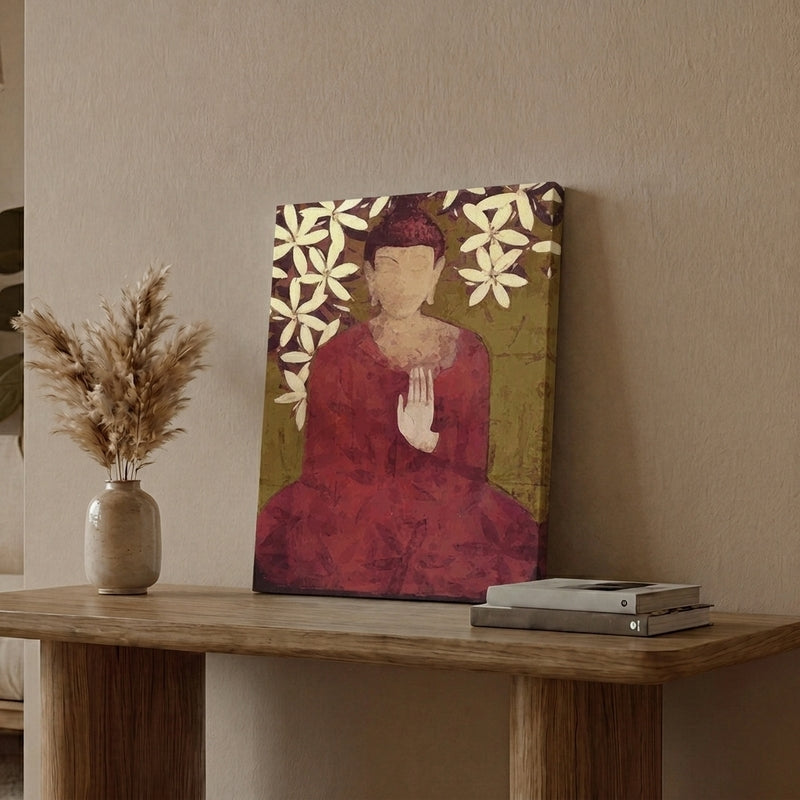 Tranquil Buddha Bless Canvas Wall Painting
