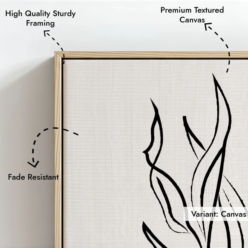 Verdantine Canvas Wall Painting With Brown Frame media 7