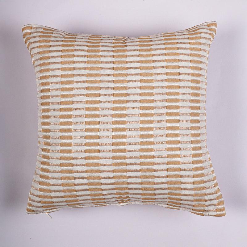 Niamh Cotton Cushion Cover (Orange) - Set Of Two media 3