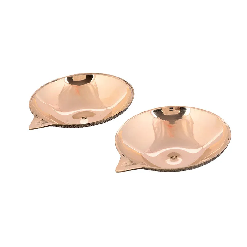 Makar Brass Diya - Set Of Four media 3