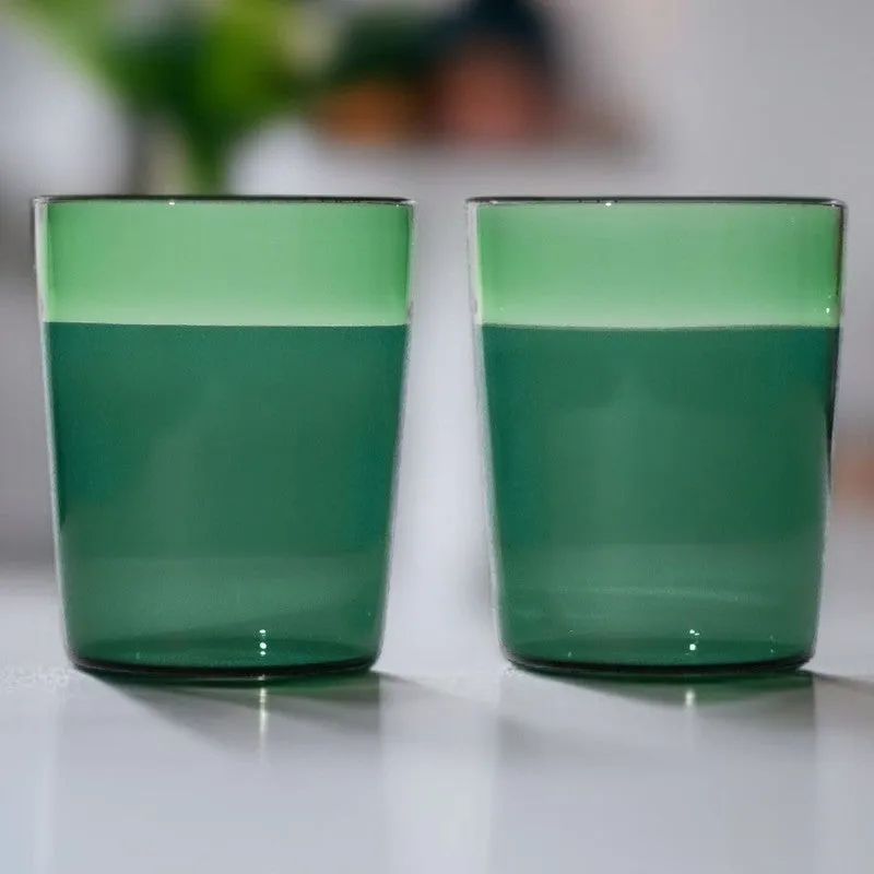 Frost Mint Tumbler Glass(310 mL) - Set Of Two media 1