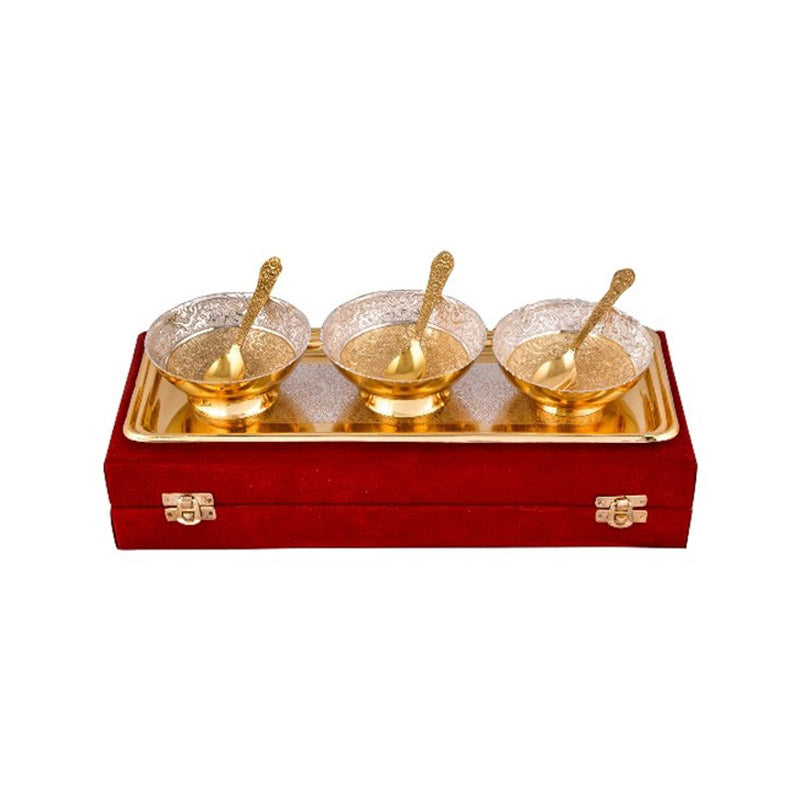 Mayurakshi Bowl With Spoon & Tray (100 ML EaCH) - Seven Piece Set media 4