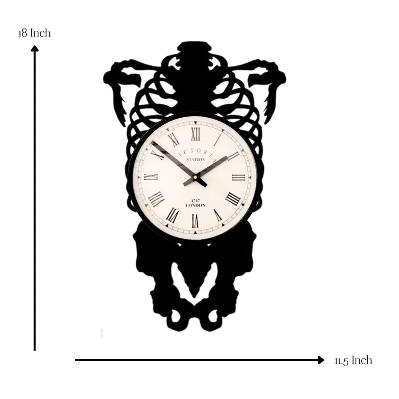 Tribal Steel Analog Wall Clock - Black media 7